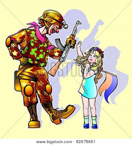 kloun & girl