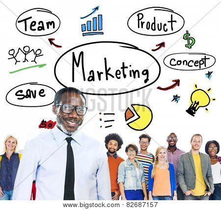 Marketing Strategy Team Business Commercial Advertising Concept