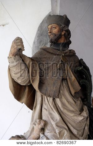 GRAZ, AUSTRIA - JANUARY 10, 2015: Saint John of Nepomuk, Mariahilf church in Graz, Styria, Austria on January 10, 2015.