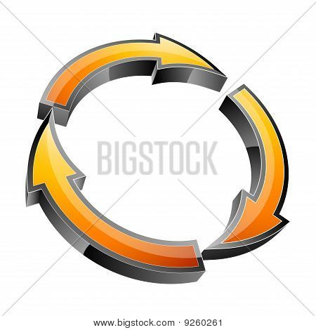 3D freccia