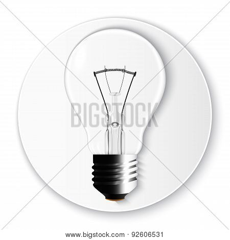 Incandescent Lamp In Vector Format