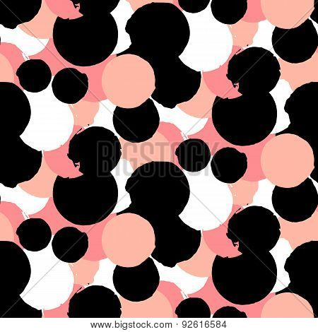 Bold vector polka dot pattern