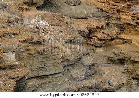 Volcanic Rock Basaltic Formation in Gran Canaria