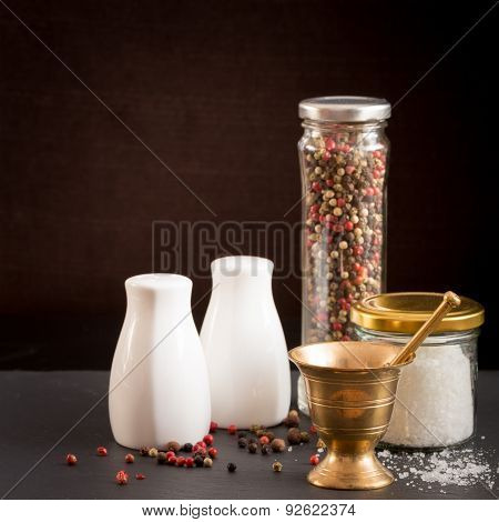 Concept Of Salt And Pepper Accessories