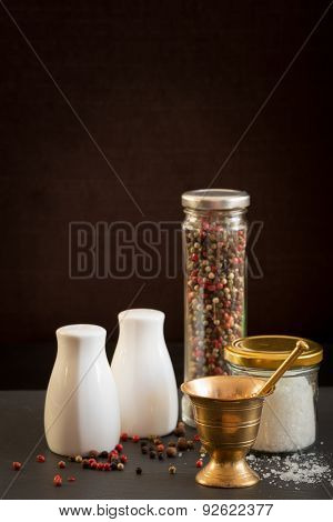 Concept Of Salt And Pepper Accessories