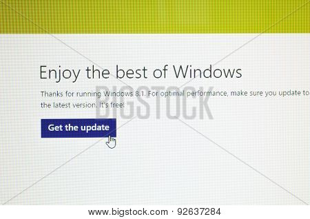 Update Page Of Microsoft Windows