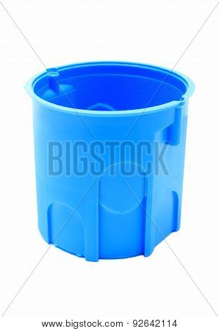 Blue Electrical Box On White Background