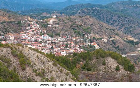 Mountain Village Of Pedoulas, Cyprus
