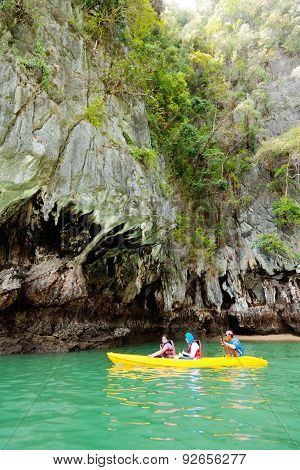 Kayaking In Pang Nga Bay, Thailand