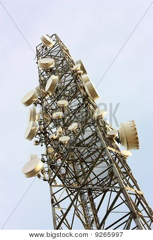 Célula telefone transmissor torre de Estação Base