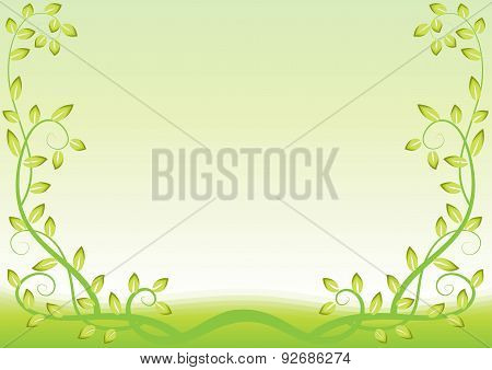 vector trees with background