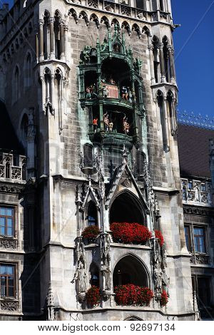 New Town Hall (neues Rathaus) In Munich, Germany