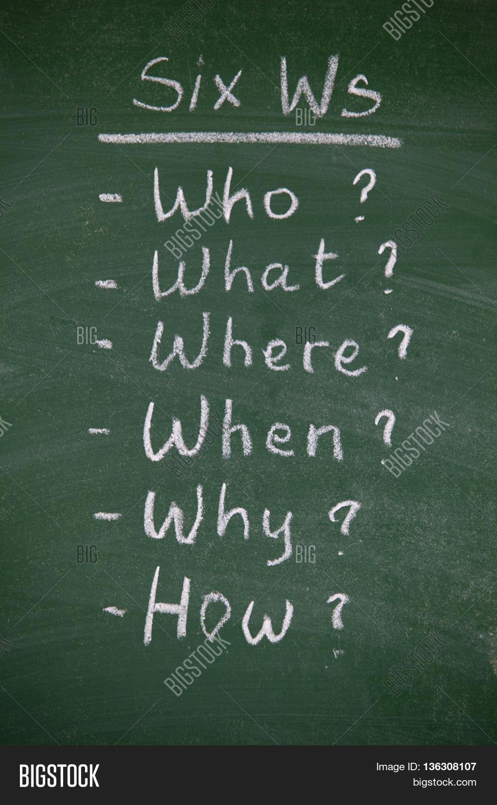Six Ws Questions Who Image & Photo (Free Trial) Bigstock