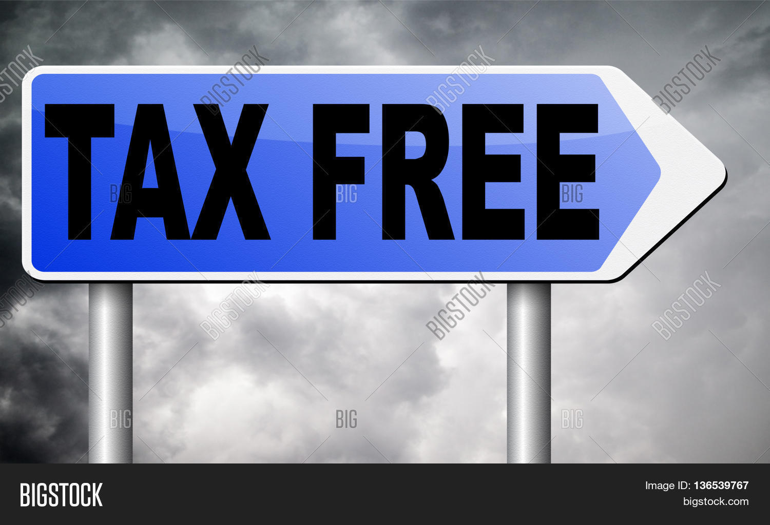 Tax Free Zone Not Image & Photo (Free Trial) Bigstock