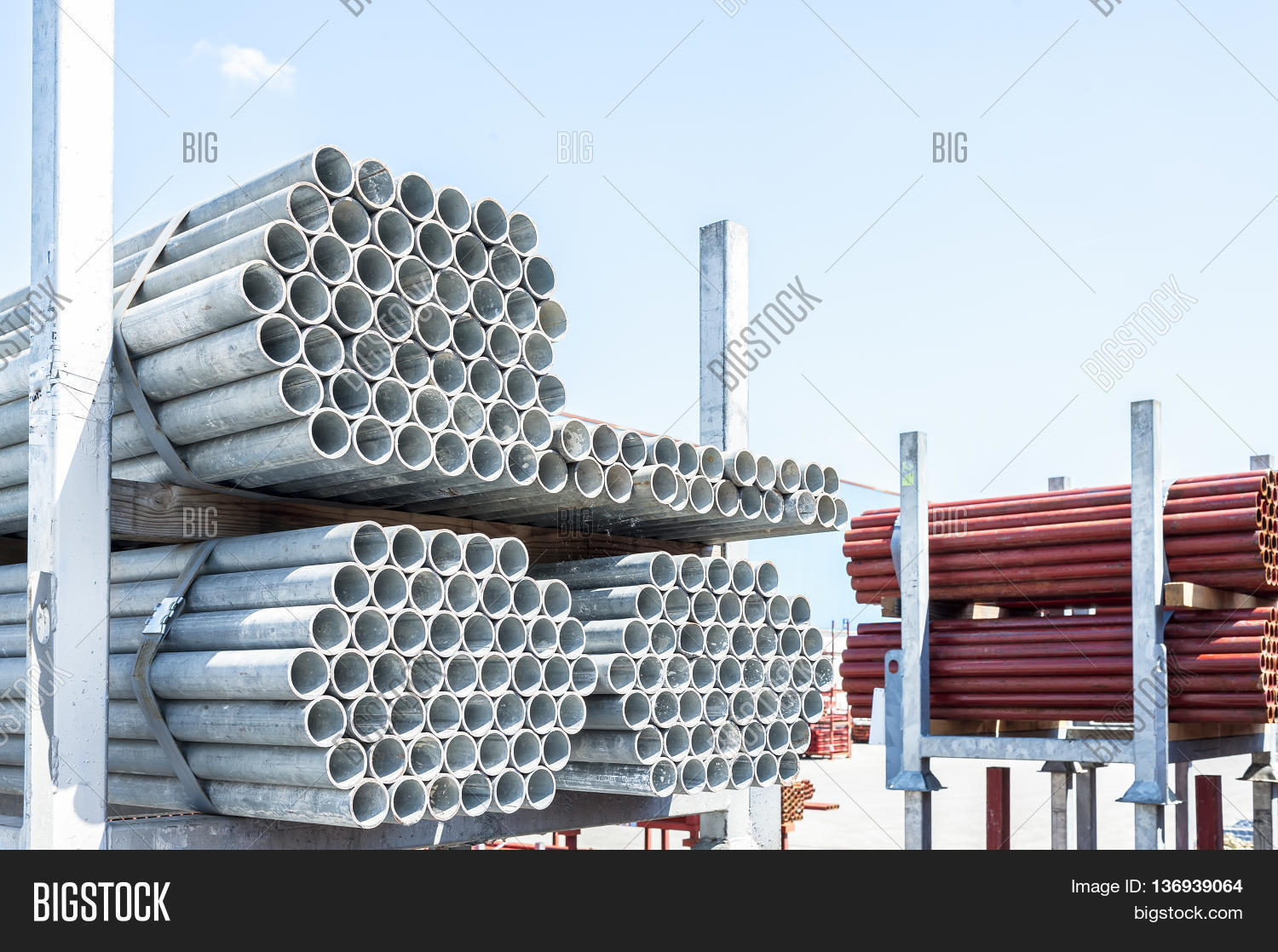Stack Steel Pipes Image & Photo (Free Trial) Bigstock