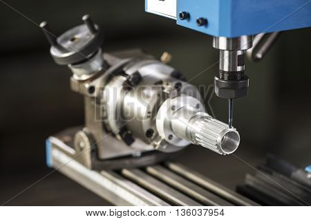 Milling Machine on the workbench in workroom