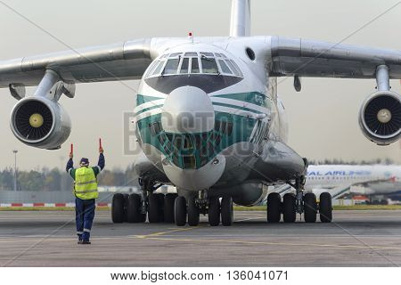 Cargo Airplane Il-76Td Alrosa Airlines