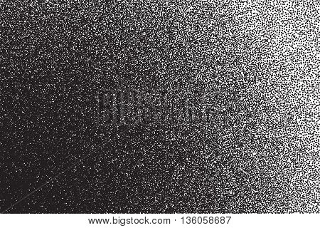 Vector dotted texture. Abstract dotwork engraving stippling background