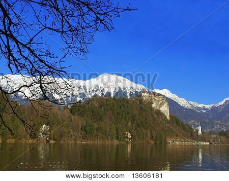 Lake Bled. Julische Alpen. Slovenië
