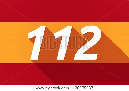 Long Shadow Spain Flag With    The Text 112