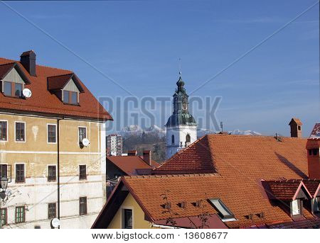 De architectuur van de Europese steden. Slovenië