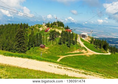 View From Postavarul Massif, Poiana Brasov, Romania