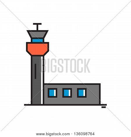 Terminal building. Airport, passengers, concourse. Airport concept. Can be used for topics like airport, travel, air transport