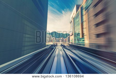 High Speed Technology Concept Via The Kobe Portliner Monorail