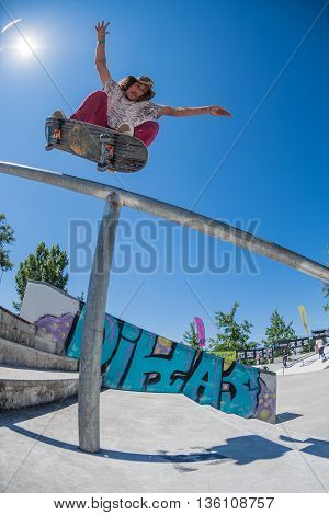 Pedro Fangueiro During The Dc Skate Challenge