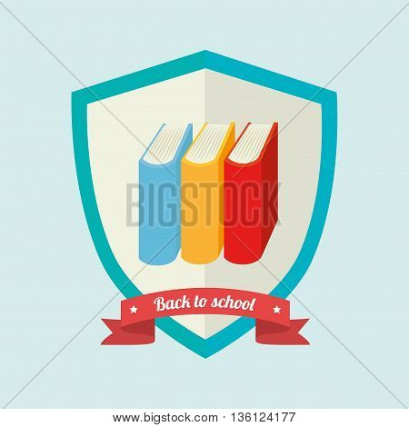 shield back to school design, vector illustration eps10 graphic