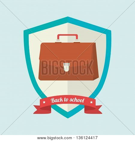 shield back to school design, vector illustration eps10 graphic