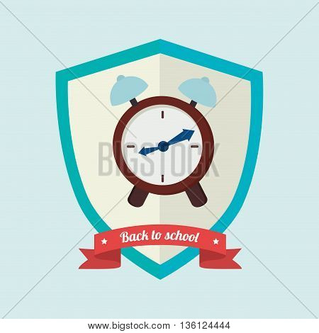 shield back to school design, vector illustration eps10 graphic