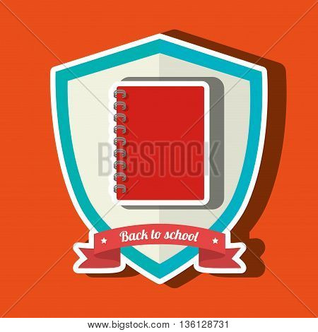 shield back to school design, vector illustration eps10 graphic