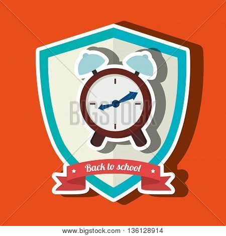shield back to school design, vector illustration eps10 graphic