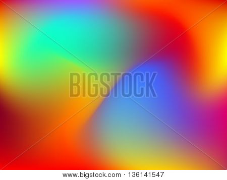 Abstract blur colorful gradient background with red, yellow, blue, cyan and green colors for deign concepts, web, presentations and prints. Vector illustration.