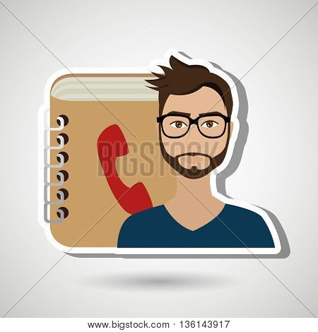 user phonebook design, vector illustration eps10 graphic