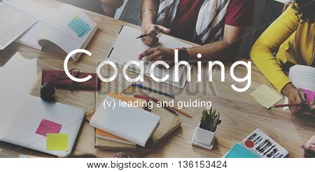 Coaching Educating Instructor Management Concept