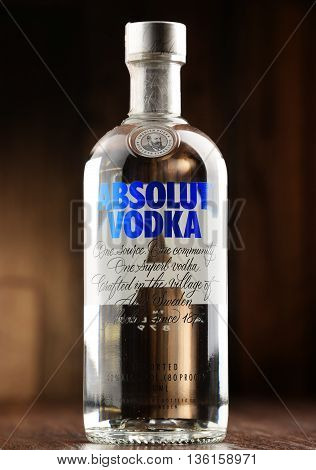 Bottle Of Absolut Vodka