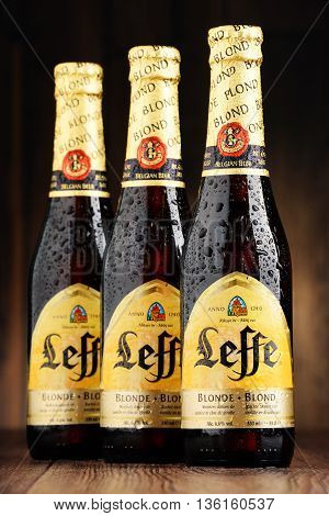 Tree Bottles Of Leffe Beer