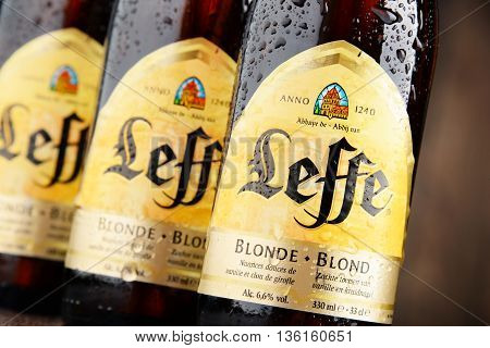 Tree Bottles Of Leffe Beer