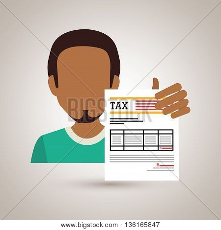 tax debtor design, vector illustration eps10 graphic