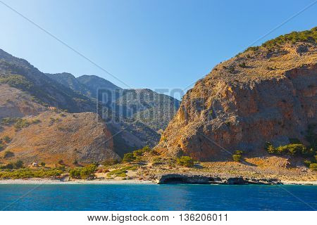 South Coast Of Crete Near Agia Roumeli, Greece