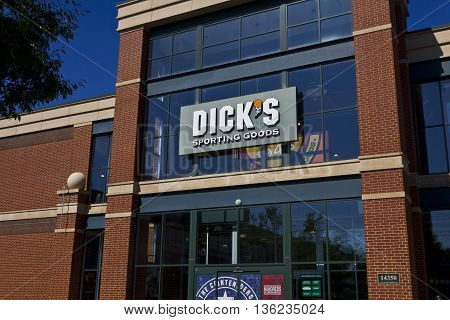 Indianapolis - Circa June 2016: Dick's Sporting Goods Retail Location. Dick's is an Authentic Full-Line Sporting Goods Retailer II