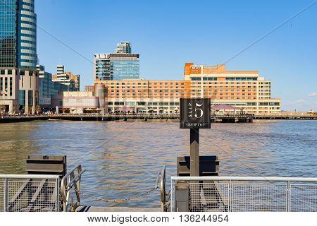 JERSEY CITY, NJ - CIRCA MARCH, 2016: Jersey City at daytime. Jersey City is the second most populous city in the U.S. state of New Jersey after Newark.