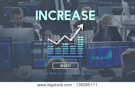 Increase Enlarge Expand Extend Growth Rise Concept