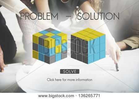 Problem Solution Decision Solving Strategy Ideas Concept