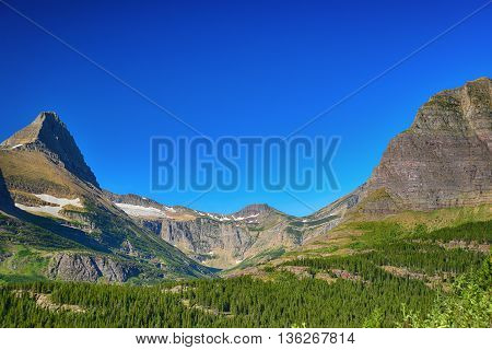 iceberg lake in Glacier national park montana