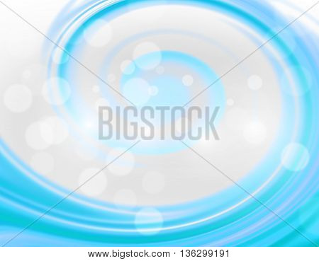 Blue blurry light spiral background design illustration