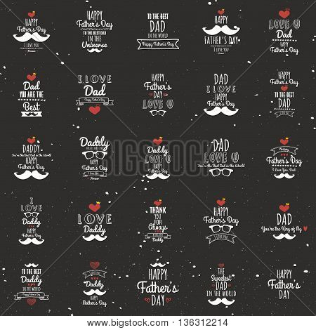 abstrac father day labels on a special background