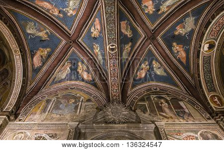 Interiors And Details Of Palazzo Pubblico, Siena, Italy